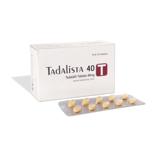 Tadalista 40 mg : Tadalafil【15% OFF】| Dosage, Reviews -EDGS
