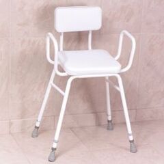 Malvern Extra Low Vinyl Perching Stool