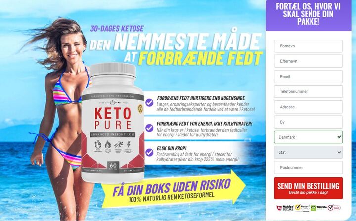 Keto Pure Danmark (DK) Pris, Anmeldelser, Hvor kan man købe Dans