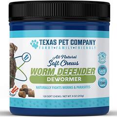 Worm Defender All Natural Dog Dewormer Soft Chews | Texas Pet Co