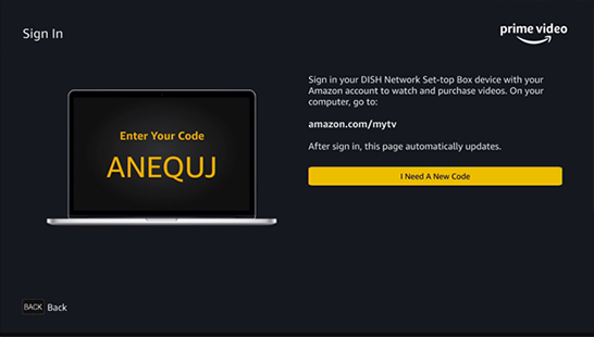 Amazon.com/mytv - Enter Activation Code - www.amazon.com/mytv