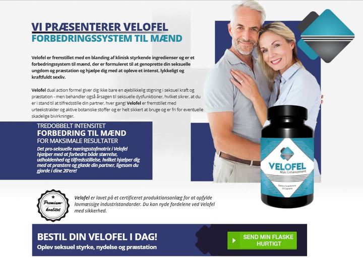 Velofel Danmark (DK) Piller Pris, Anmeldelse &amp; Velofel Købe i Da
