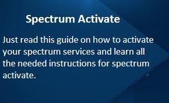 Spectrum Activate | Spectrum Modem Activation Instructions