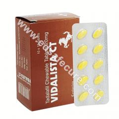 Buy Vidalista CT 20 Mg (Chewable Tablet) | Tadalafil | Low-Cost