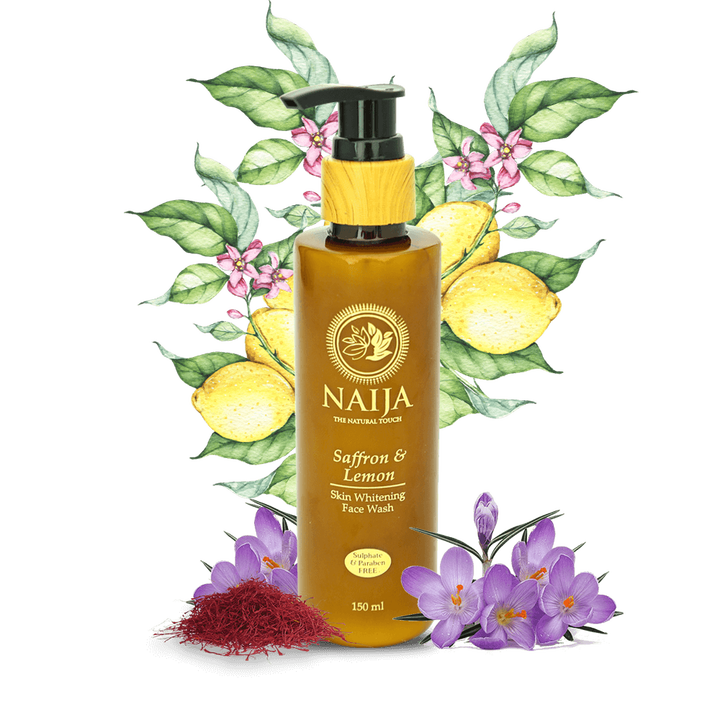 Organic Face Wash | Saffron-Lemon Skin Whitening Face Wash - Nai