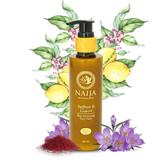 Organic Face Wash | Saffron-Lemon Skin Whitening Face Wash - Nai