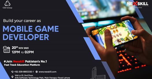 Join our Free Workshop & Become a Mobile Game Developer