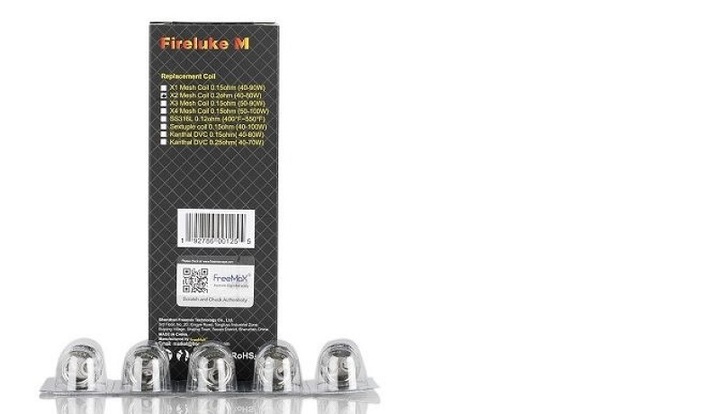 FreeMax Fireluke Twister X2 Mesh Replacement Coil - 5Pcs/Pack