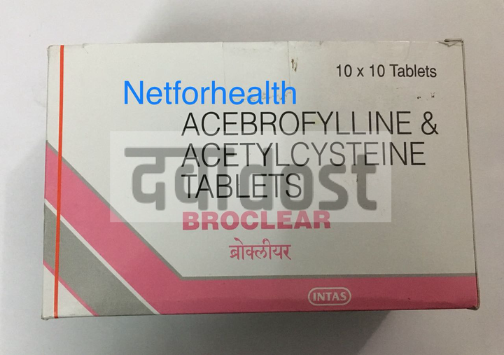 Broclear 100mg/600mg Tablet 10s Buy online in India