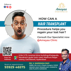 Ear and nose piercing in gachibowli | Ameyya Hair transplant centre