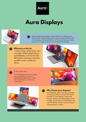 Can you connect two portable monitors to a laptop?