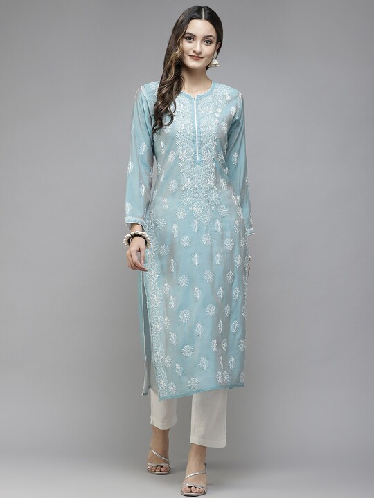 Online Shop Lucknow Chikankari Kurtis & Kurtas