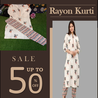 Rayon Kurtis For Women online 20%OFF