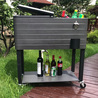 The cooler cart with wheels is very suitable for outdoor use