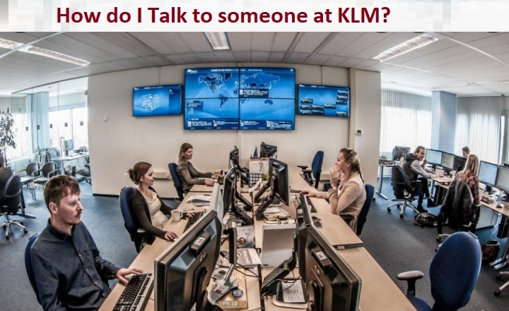 How to reach live person at KLM?