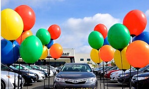 Transforming the Car Dealership Experience with Permanent Balloons