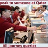  How do i speak to live person at Qatar?