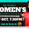 Women\u2019s T20 World Cup 2024: PAK-W vs SL-W 2nd T20 Match Prediction, Playing XI, and Fantasy Cricket Tips