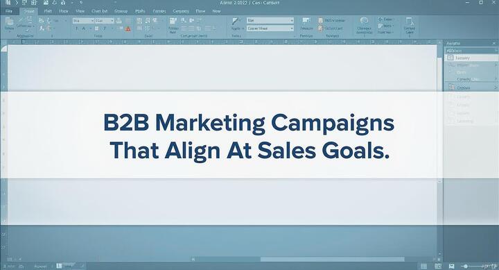 B2B Marketing Campaigns That Align With Sales Goals