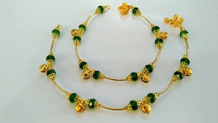 Buy Girls Green Anklets Online at Best Prices