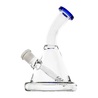  Bent Stem Mini Water Pipe with Perc - 5.5 Inch