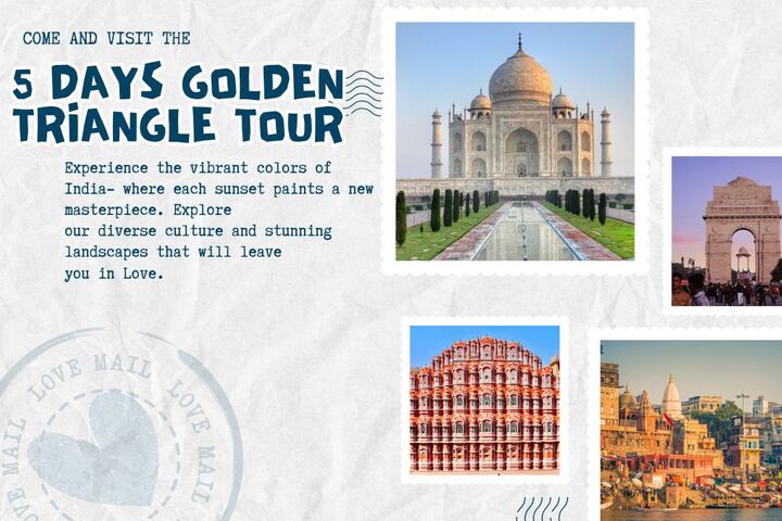 5 Days Golden Triangle Tour by Taj Same Day Tour Company.