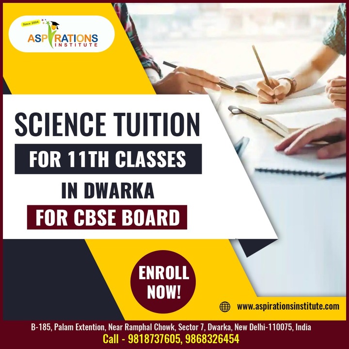 Science Tuition for 11th Classes in Dwarka for CBSE Board