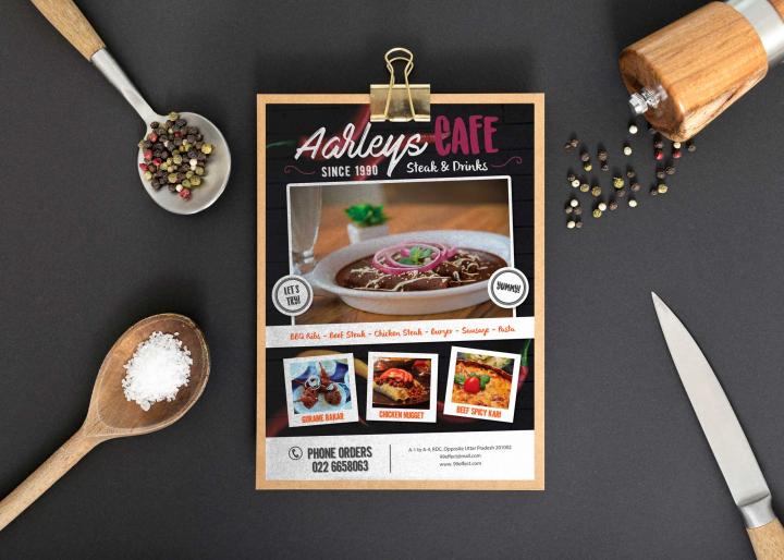 Restaurant Mockup Free Download