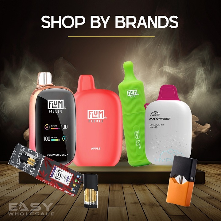 Branded Vape Hardware, E-Liquids, Disposables, & Accessories Wholesale