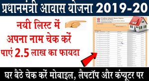 Pradhan Mantri Aawas Yojna List 2019