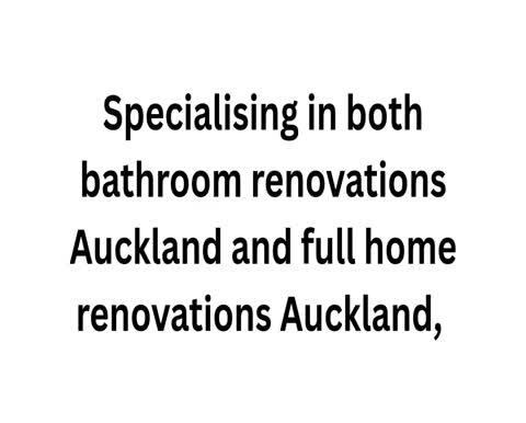 bathroom renovations west auckland