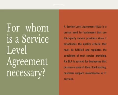 How Can I Make an Online Service Level Agreement? 